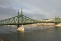 Liberty Bridge in Budapest Hungary Royalty Free Stock Photo