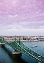 Liberty Bridge in Budapest Royalty Free Stock Photo