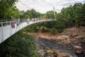 Liberty Bridge in Downtown Greenville, South Carolina Royalty Free Stock Photo