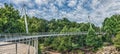 Liberty Bridge at Falls Park in Greenville, South Carolina Royalty Free Stock Photo