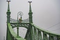 Liberty Bridge (Freedom Bridge) in Budapest across the Danube River. Royalty Free Stock Photo