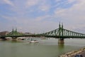 Liberty Bridge or Freedom Bridge in Budapest, Hungary Royalty Free Stock Photo