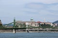 Liberty bridge over Danube river Budapest Royalty Free Stock Photo