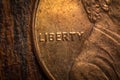 Liberty Coin Penny Royalty Free Stock Photo