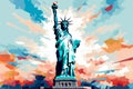 Liberty Enlightening the World, AI generated Royalty Free Stock Photo