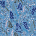 Liberty flower seamless pattern ,Gentle trendy in small-scale f