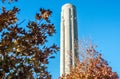 Liberty Memorial tower in Kansas City Mo in the fall.