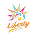 Liberty Pop Art Design Abstract