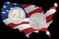 1980 Liberty Silver Dollar Royalty Free Stock Photo