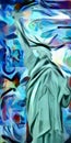 Liberty statue abstract Royalty Free Stock Photo