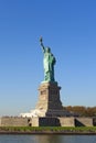 Liberty statue in the city of new york Royalty Free Stock Photo