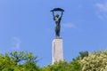 Liberty statue gellert mountain budapest hungary