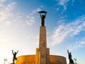 Liberty Statue monument at Citadella on Gellert Hill in Budapest, Hungary Royalty Free Stock Photo