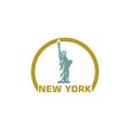 Liberty Statue, New York City, United States icon Royalty Free Stock Photo