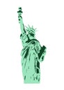 Liberty statue symbol, new york landmark, vector