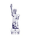 Liberty statue usa monument icon