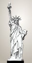 Liberty status illustration Royalty Free Stock Photo