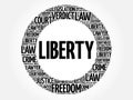 Liberty word cloud Royalty Free Stock Photo