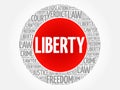 Liberty word cloud Royalty Free Stock Photo