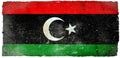 Libia grunge flag Royalty Free Stock Photo