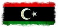 Libia grunge flag Royalty Free Stock Photo
