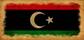 Libia grunge flag Royalty Free Stock Photo