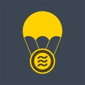 Libra coin flat vector.logo finance Royalty Free Stock Photo