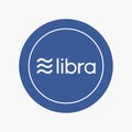 Libra cryptocurrency. Vector flat icon Royalty Free Stock Photo