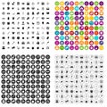 100 libra icons set vector variant