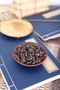 Libra in medical books and traditional Chinese medicine xiangfuzi Royalty Free Stock Photo