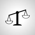 Libra simple icon. Libra isolated vector icon Royalty Free Stock Photo