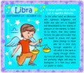 Libra Zodiac kid Royalty Free Stock Photo