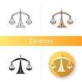 Libra zodiac sign icon