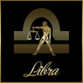 Libra zodiac star sign Royalty Free Stock Photo