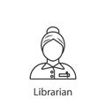 Librarian icon. Element of profession avatar icon for mobile concept and web apps. Detailed Librarian icon can be used for web and