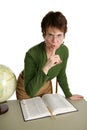 Librarian - QUIET! Royalty Free Stock Photo