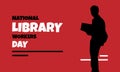 national library workers day typography design