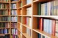 Library. Blurred photo. Books Abstract photo