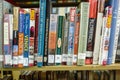 Library books, all shelved and catalogued