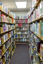 Library books, all shelved and catalogued Royalty Free Stock Photo