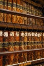 Library books at the Biblioteca dell'Archiginnasio