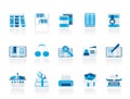 Library and books Icons