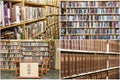 Library books shelves education school desk collage