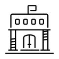 Library building icon