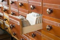 Library Card Catalog Royalty Free Stock Photo