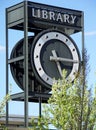 Library Clock Tower Royalty Free Stock Photo