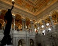 Library of Congress national The Great Hall interior Royalty Free Stock Photo