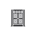 Library door vector icon Royalty Free Stock Photo