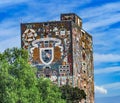 LIbrary Frescos National University Mexico City Mexico Royalty Free Stock Photo