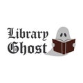 Library Ghost Reading Book Logo Royalty Free Stock Photo